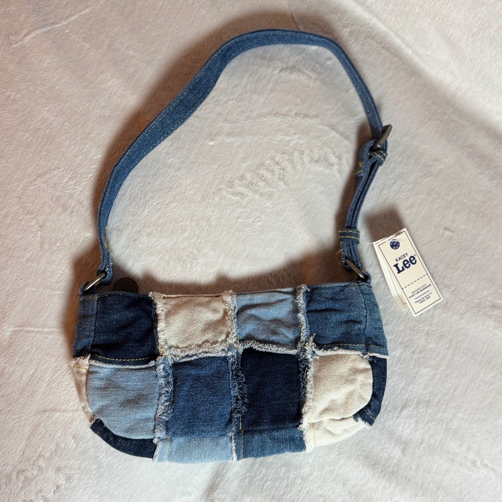 Kacey Musgraves Lee Denim Blue Patchwork Middle of Nowhere Purse Bag 2000s NWT
